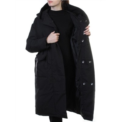 778 BLACK Пальто женское демисезонное (100 гр. синтепон)