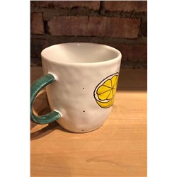 Чашка 400 мл керамическая термостойкая кружка глазурованная чашка с рисунком "Летняя сказка" Nothing Shop #302854