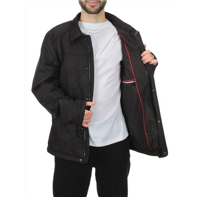 1631 BLACK Куртка мужская демисезонная  (70 гр. холлофайбер)