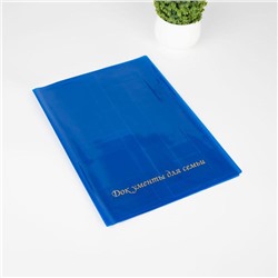 Папка для семейных документов, 1 комплект, цвет синий