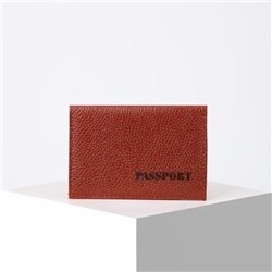 Обложка для паспорта, цвет охра
