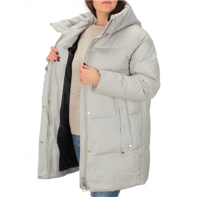 621 GRAY Куртка зимняя облегченная женская (150 гр. холлофайбер)