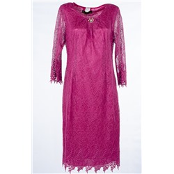Женское платье миди фактурное 248561 размер 48