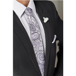 Галстук классический галстук мужской фактурный с принтом пейсли в деловом стиле "Тайная власть" SIGNATURE #783019