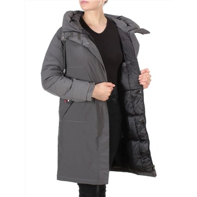 21-967 DARK GRAY Пальто зимнее женское AIKESDFRS (200 гр. холлофайбера)