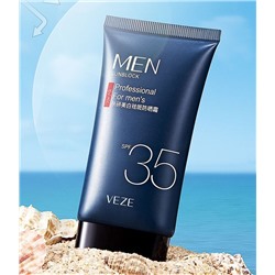 VEZE Солнцезащитный крем мужской для лица и тела, SPF 35, 40 мл