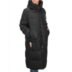 H-2209 BLACK Пальто зимнее женское (200 гр .холлофайбер)