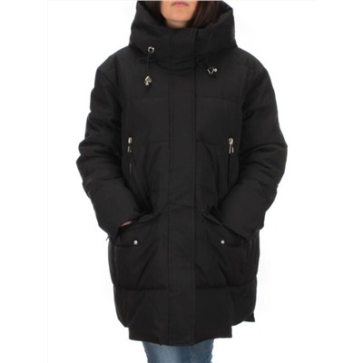 H23-660 BLACK Куртка зимняя облегченная женская (150 гр. холлофайбер)