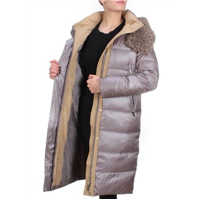 2181 BROWN Пальто зимнее женское DISCO KITTEN (200 гр. холлофайбера)