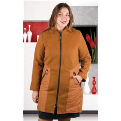 Пальто женское на молнии 252143, размер 50-54