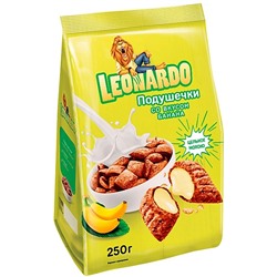 «Leonardo», готовый завтрак «Подушечки со вкусом банана», 250 г