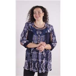 Женская блузка удлиненная 248345 размер 54, 56, 58, 60, 62