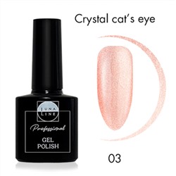 LunaLine 03 rose Гель- лак д/ногтей Crystal cat*s eye