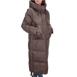 H-2201 BROWN Пальто зимнее женское (200 гр .холлофайбер)