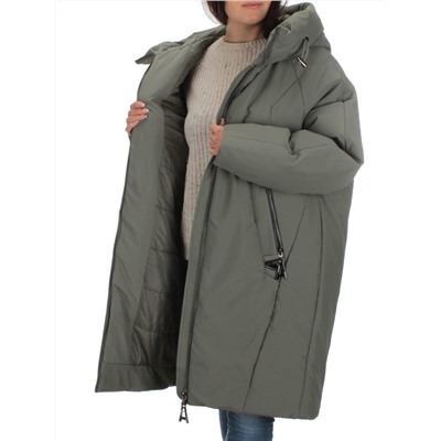 M-9097 OLIVE Пальто зимнее женское CORUSKY  (верблюжья шерсть)