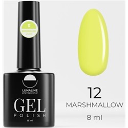 LunaLine Гель-лак Marshmallow т.12 Нежно-желтый 8мл