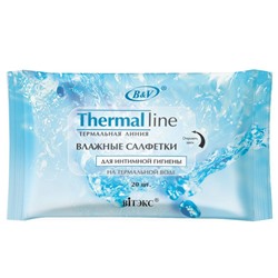 THERMAI LINE Влажные салфетки для интимной гигиены на термальной воде, 20 шт.