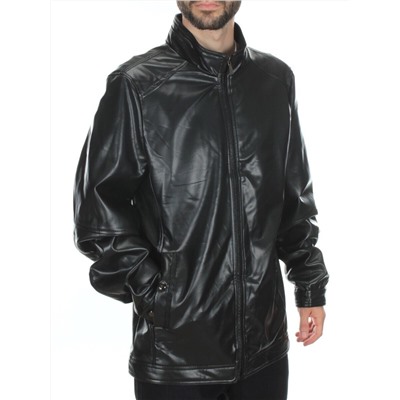 P2119 BLACK Куртка из эко-кожи мужская