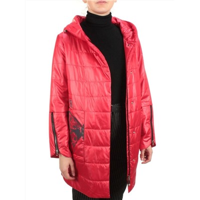 ZW-2181-C RED Куртка демисезонная женская BLACK LEOPARD (100 гр.синтепона)