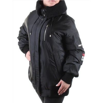 M-19009 BLACK Куртка демисезонная женская GASMAN