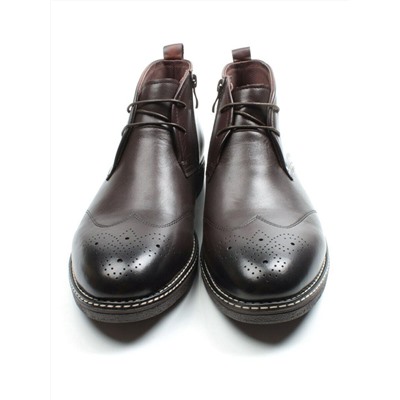 01-H9029-B50-SW5 BROWN Ботинки демисезонные мужские (натуральная кожа)