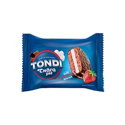 «Tondi», choco Pie клубничный, 30 г (упаковка 70 шт.)