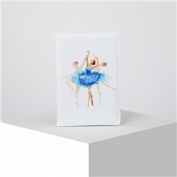 Обложка для паспорта, цвет белый, «Балерина»