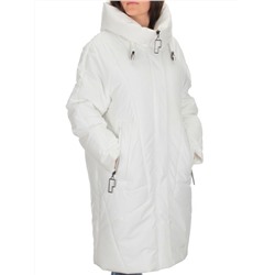 M-9117 WHITE Пальто зимнее женское CORUSKY  (верблюжья шерсть)