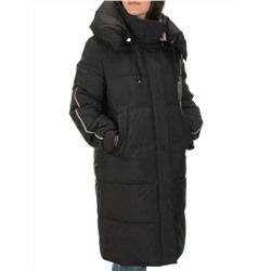 2098 BLACK Пальто зимнее женское (200 гр .холлофайбер)