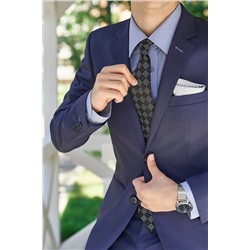 Галстук классический галстук мужской галстук в клетку в деловом стиле "Идеальный выбор" SIGNATURE #782987