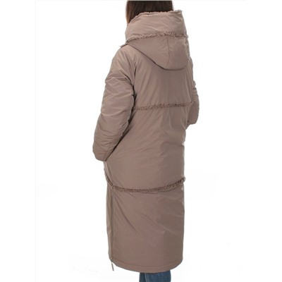A70 DARK BEIGE Пальто зимнее женское ANAVISTA (200 гр. холлофайбер)