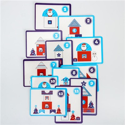 Настольная игра для малышей «Зимний строитель» EVA+карточки