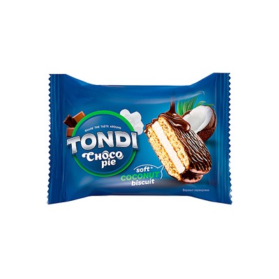 «Tondi», choco Pie кокосовый, 30 г (упаковка 70 шт.)