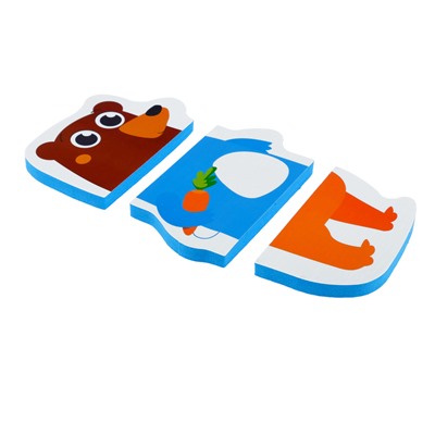 Набор игрушек для ванны «Лесные зверята»: пазлы-наклейки из EVA, 9 элементов