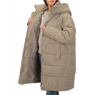 Y23-808 DK. BEIGE Пальто зимнее женское (200 гр. тинсулейт)
