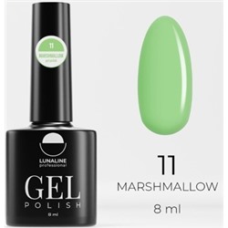 LunaLine Гель-лак Marshmallow т.11 Нежно-зеленый 8мл