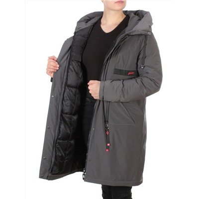 21-967 DARK GRAY Пальто зимнее женское AIKESDFRS (200 гр. холлофайбера)
