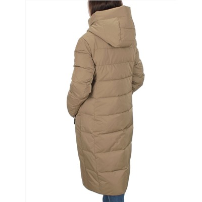M-22120 DK. BEIGE Пальто женское зимнее (био-пух)
