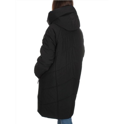 M-9117 BLACK Пальто зимнее женское CORUSKY  (верблюжья шерсть)