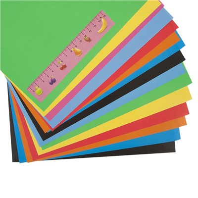 Бумага цветная мелованная 8 цв. 16 л. А4 Каляка-Маляка в папке ассорти