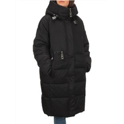 Y23-808 BLACK Пальто зимнее женское (200 гр. тинсулейт)