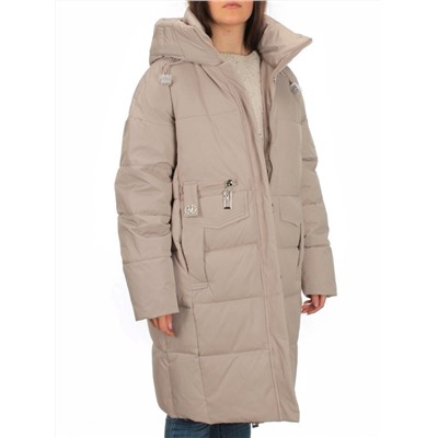 Y23-808 BEIGE Пальто зимнее женское (200 гр. тинсулейт)