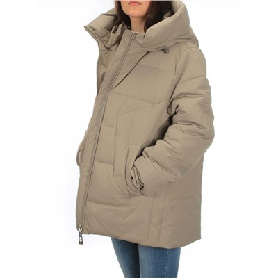 H23-638 DK. BEIGE Куртка зимняя женская (тинсулейт)