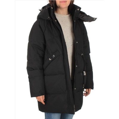 H23-680 BLACK Куртка зимняя облегченная женская (150 гр. холлофайбер)