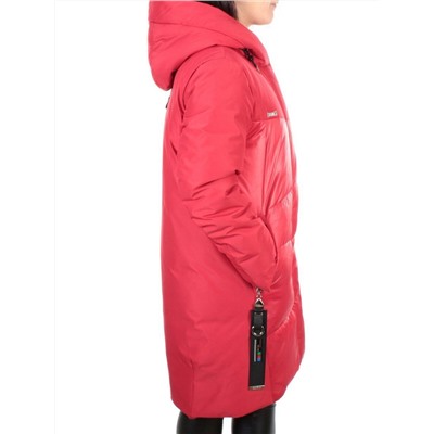 ZW-2127-C RED Пальто зимнее женское (верблюжья шерсть) BLACK LEOPARD