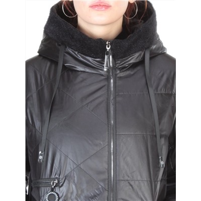 22-302 BLACK Куртка демисезонная женская AKiDSEFRS (100 гр.синтепона)