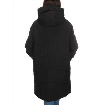 M-9117 BLACK Пальто зимнее женское CORUSKY  (верблюжья шерсть)
