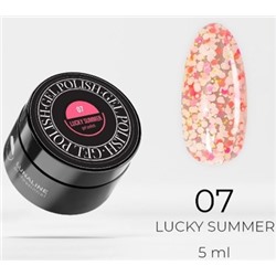 LunaLine Гель-лак Lucky Summer т.07 розовый фламинго 5мл