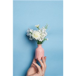 Ваза керамическая ваза декоративная с глазурью ваза рельефная для цветов "Валенсия" Nothing Shop #853654