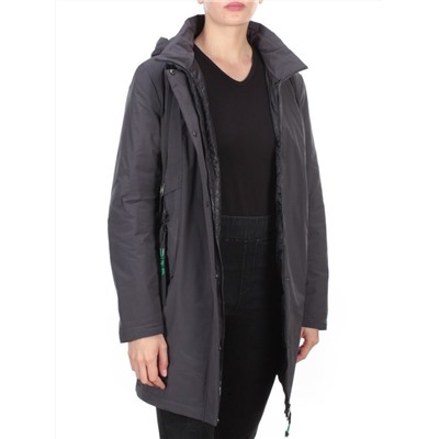 22-915 DARK GRAY Куртка демисезонная женская (100 гр. синтепон) PLOOEPLOO